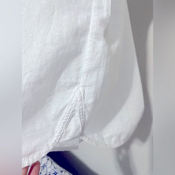 Everlane Oversized Textured Camp Short Sleeve Shirt w/ Chest Pockets Size Small - Picture 6 of 7